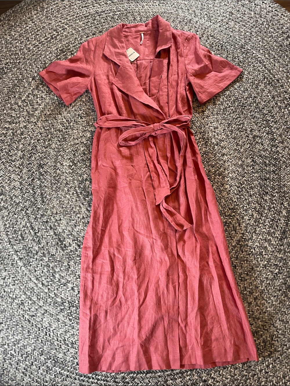Free People Rose Wrap Maxi Dress